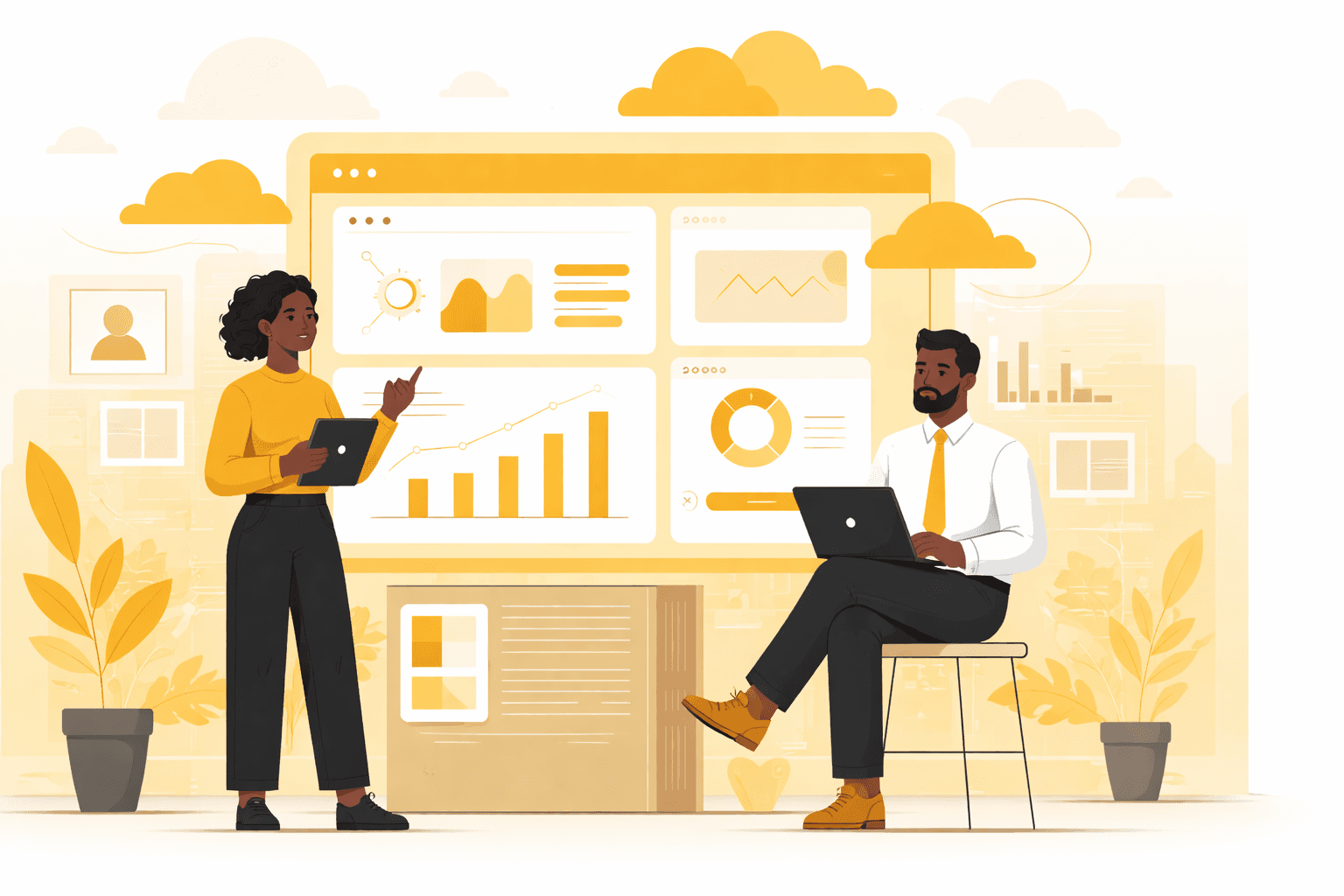 Sikika digital dashboard illustration from the WordPress site